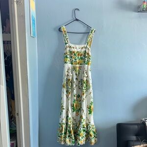 FARM Rio Cream Sleeveless Maxi Sundress for Wedding Guest